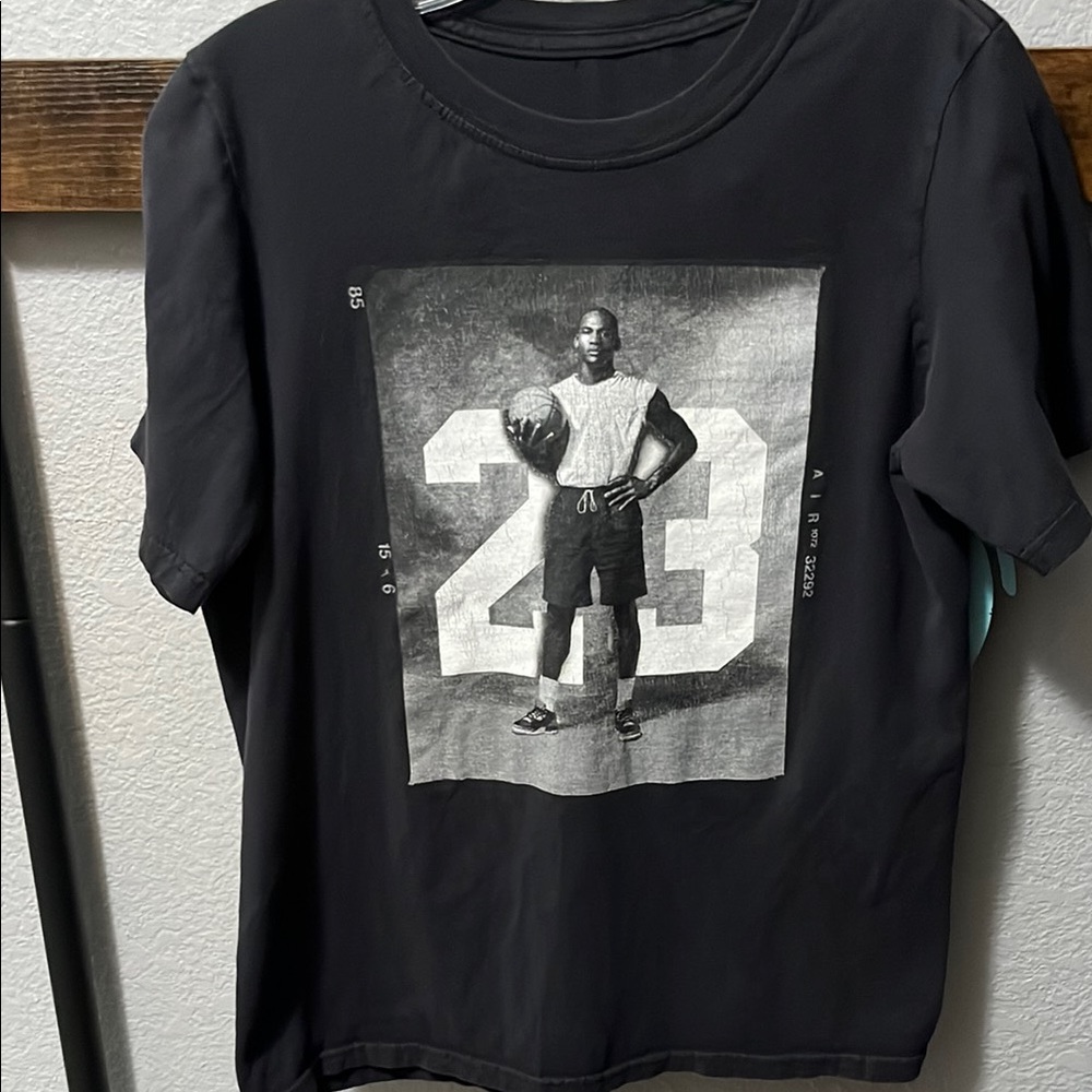 Micheal Jordan Black Graphic T-Shirt